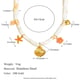 Collier pendentif ruban, collier coquillage - Or rouge Image3