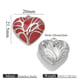 Heart-shaped oil drop totem steel color-wine red Picture13