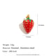 Pendentif fraise en forme de goutte d'huile - Or Image2