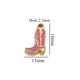 Gold Shoes Double-sided Oil Drops-Rose Red Picture9