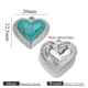 Heart-shaped cross pattern heart-shaped steel color-green Picture6