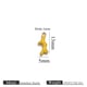 Gold double-sided oil dripping small pendant-tree branch yellow Picture4