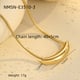 NMSN-E3510-3 Gold Arc Necklace Picture11