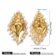 Gold conch braided white beads Picture4