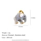 Oil dripping elephant pendant-gold-1 Picture44