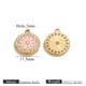 Gold round pink diamond Picture5