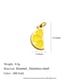 Semicircle Flower Pendant-Gold Picture5