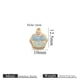 Gold double-sided oil dripping small pendant - cake blue + green Picture62