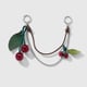 Silver chain with glittering cherry pendant 1 Picture2
