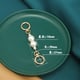 Ring buckle white pearl total length 14cm (two beads)/【Bag extension chain】 Picture7