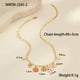 NMSN-J345-2 Red flower necklace Picture2