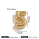 Gold perforated number -5 Picture16