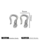 Steel color-spiral ear hooks