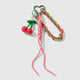 1 red cherry keychain