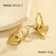 NMSE-H723-1 Gold big heart earrings Picture9
