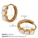 EH1145WEG White Oil Drop Small Earrings Picture8