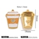 Gold oil drop pendant-orange cup Picture2
