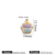 Gold double-sided oil dripping small pendant - cake purple + blue Picture53
