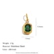 Small Square Brick Zircon Pendant - Gold Picture7