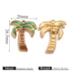 Golden oil dripping coconut tree