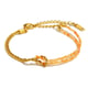 Twisted chain natural stone stitching bracelet-gold-2 Picture2