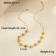 NMSN-K311-1 Small shell gold necklace