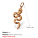 PJ289BKG Black Stone Single-Sided Gold Pendant