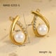 NMSE-E355-5 Gold cross earrings Picture2