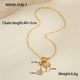 NMSN-J346-1 Purple Flower Necklace Picture4