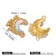 Golden double hole moon-pink+blue Picture4