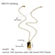 Black rectangular necklace Picture4