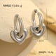 NMSE-F319-2 Steel color small heart earrings Picture14