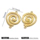 Gold spiral double hole Picture6