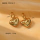 NMSE-C3310-1 Gold Heart Earrings Picture11