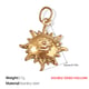 PJ271G Double-sided hollow gold pendant Picture9