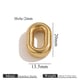 Gold perforated number -0 Picture11