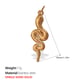 PJ293G Single-sided solid gold pendant Picture7
