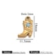 Gold Shoes Double-sided Oil-Dropped Five-pointed Star-Blue Picture7