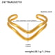 Z477-Gold double-layer twisted wire open bracelet Picture9