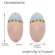 F361-Steel Van Gogh Oil Painting Earrings-Pink Picture4