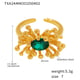 TXA244-Green zircon stamen ring-size 7 Picture6
