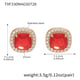 TXF330-Golden Red Zircon Earrings Picture6