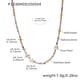 P1336- Shell Pearl Natural Stone Beaded Necklace 40+7cm Picture2