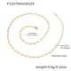 P1257-Gold necklace 42+5cm