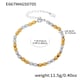 E667-Golden Oval Bracelet 16.5+6cm Picture7