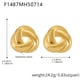 F1487-Gold Earrings Picture5
