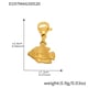 D197-Golden fish pendant 4 pieces Picture7