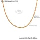 TXP327-Gold necklace 40+5cm Picture2