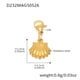 D232-Golden Shell Pendant 4pcs Picture9
