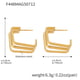 F448-Gold three-layer geometric earrings Picture4